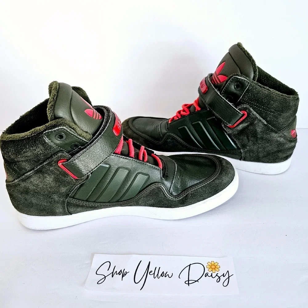 Adidas‎ Rare Winter Night Cargo High Top Sneakers Mens Olive Green Sz 10 Sh402.3